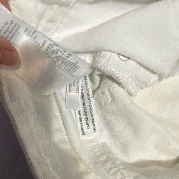 Madewell White High Waist Shorts Crisp Denim Style - Picture 13 of 14